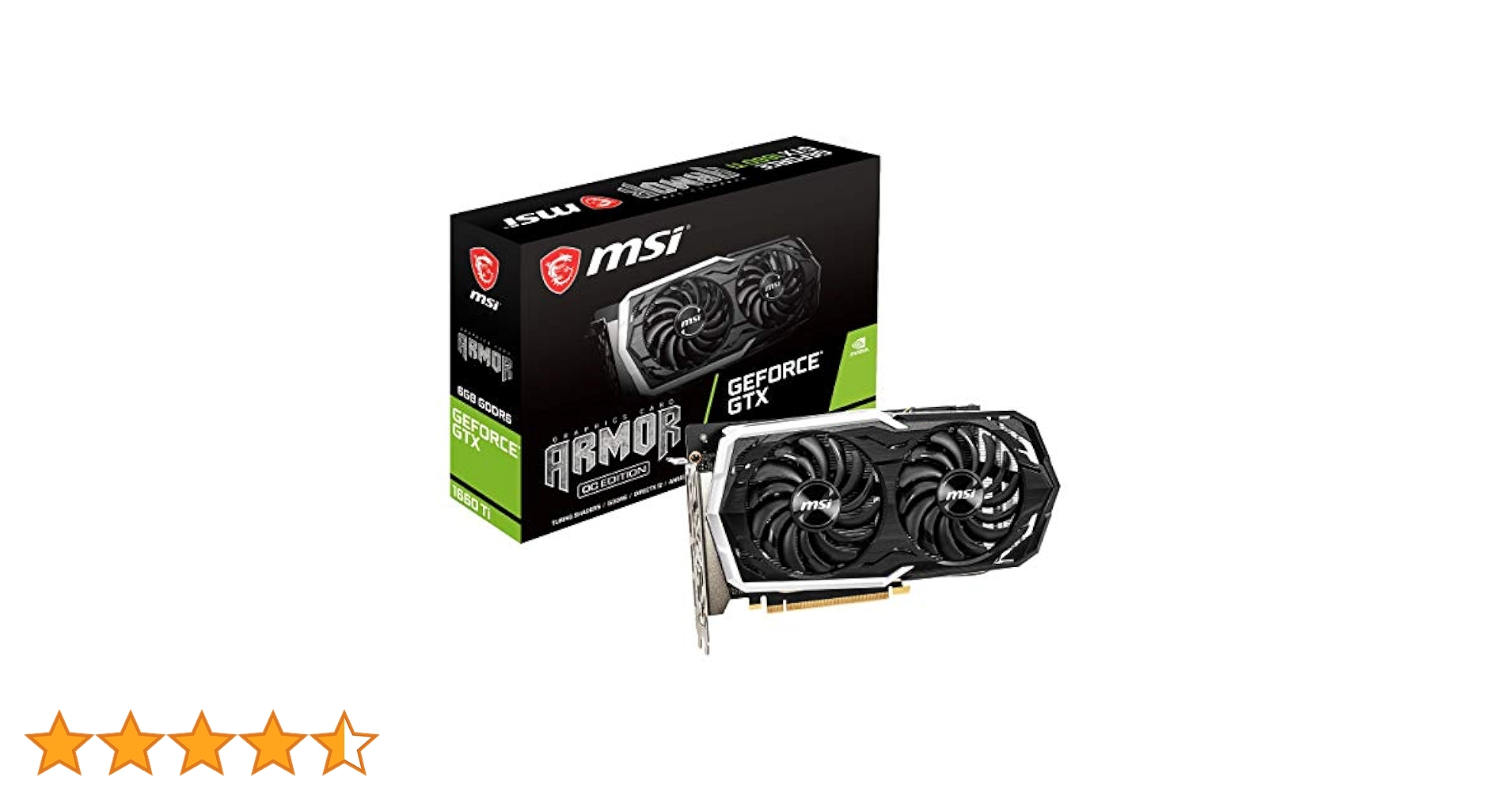 【ジャンク品】GeForce GTX 1660 Ti ARMOR 6G OC MSI GeForce GTX 1660 Ti ARMOR 6G OC ARMOR GEFORCE GTX 1660